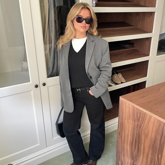 Djerf Avenue Forever Blazer Grey - Picture 1 of 7